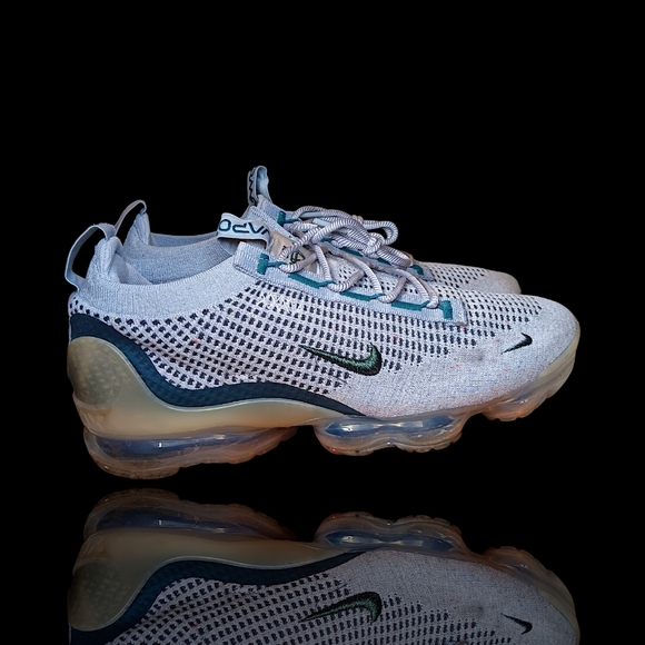 Nike Air Vapormax 2021 FK SE Light Bone Teal Phantom DN3074-001 Men's 10.5 VGUC - Picture 4 of 14